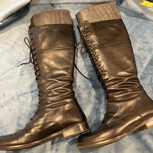 Vintage Lace Up Boots Size 40 UK / 9 US
